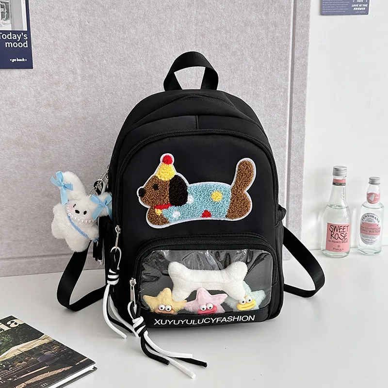 BAODIDAISHU Polyester Backpack Medium Size Women's Multicolor-38