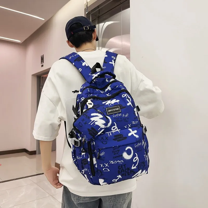 BAODIDAISHU Nylon Backpack Regular Unisex Multicolor-11