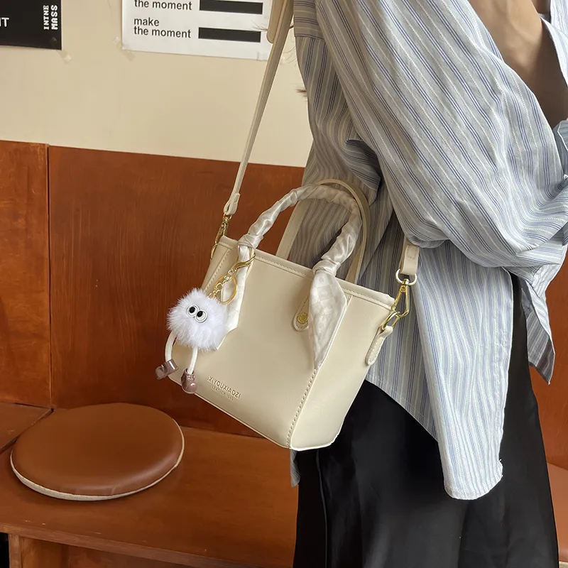 BAODIDAISHU PU Shoulder Bag Crossbody Bag Handbags Medium Size Women's Ecru & Khaki/Ecru/Black/Khaki-9