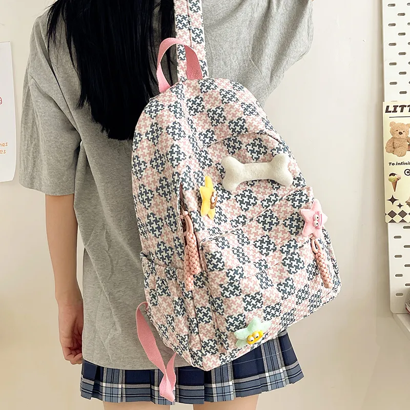 BAODIDAISHU Nylon Backpack Laptop Bags Backpacks Regular Women's Multicolor-21