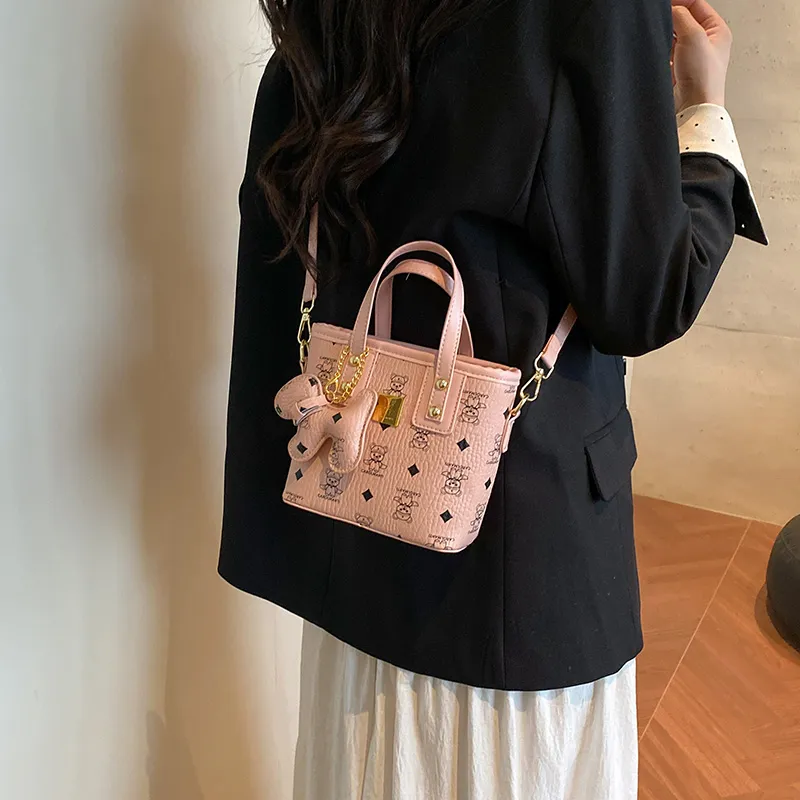 BAODIDAISHU PU Shoulder Bag, Crossbody Bag, Handbag Regular Women's Ivory/Black/Pink/Brown-21