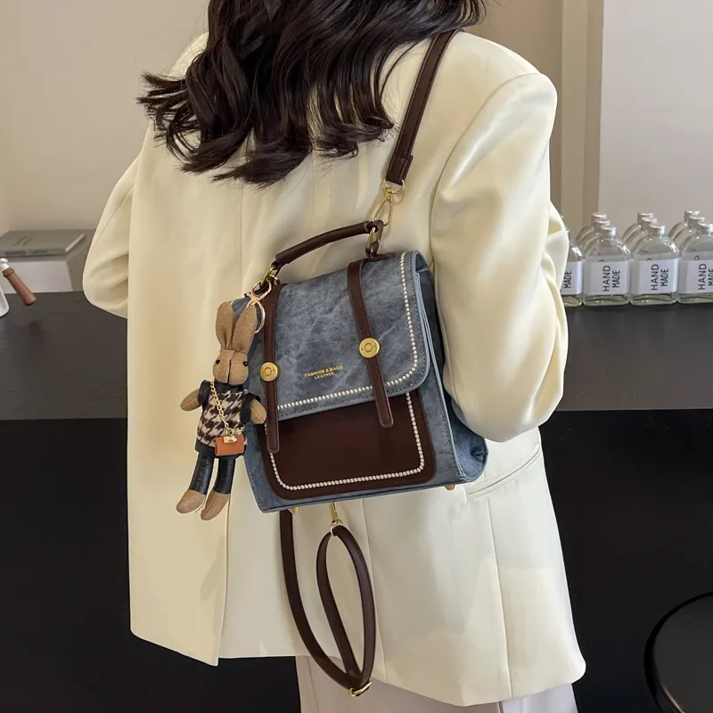 HCXK PU Backpack Regular Women's Multicolor-4