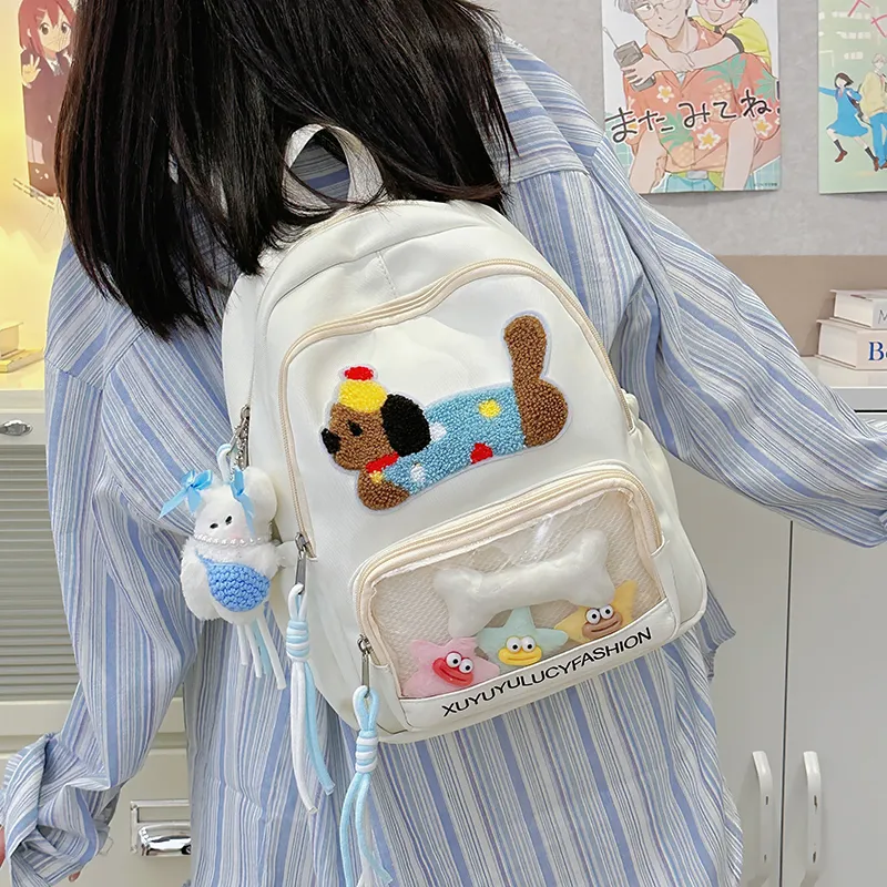 BAODIDAISHU Polyester Backpack Medium Size Women's Multicolor-3