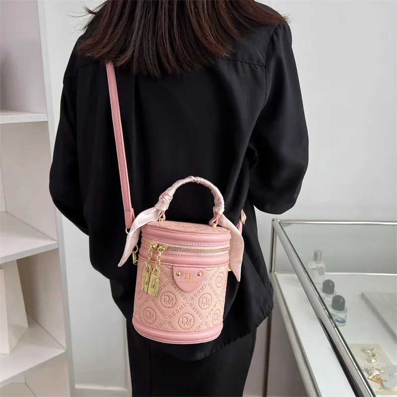 BAODIDAISHU PU Bucket Bag, Shoulder Bag, Handbag Medium Size Women's White/Black/Green/Pink-21