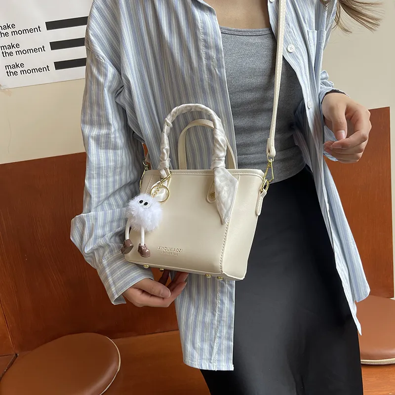 BAODIDAISHU PU Shoulder Bag Crossbody Bag Handbags Medium Size Women's Ecru & Khaki/Ecru/Black/Khaki-8