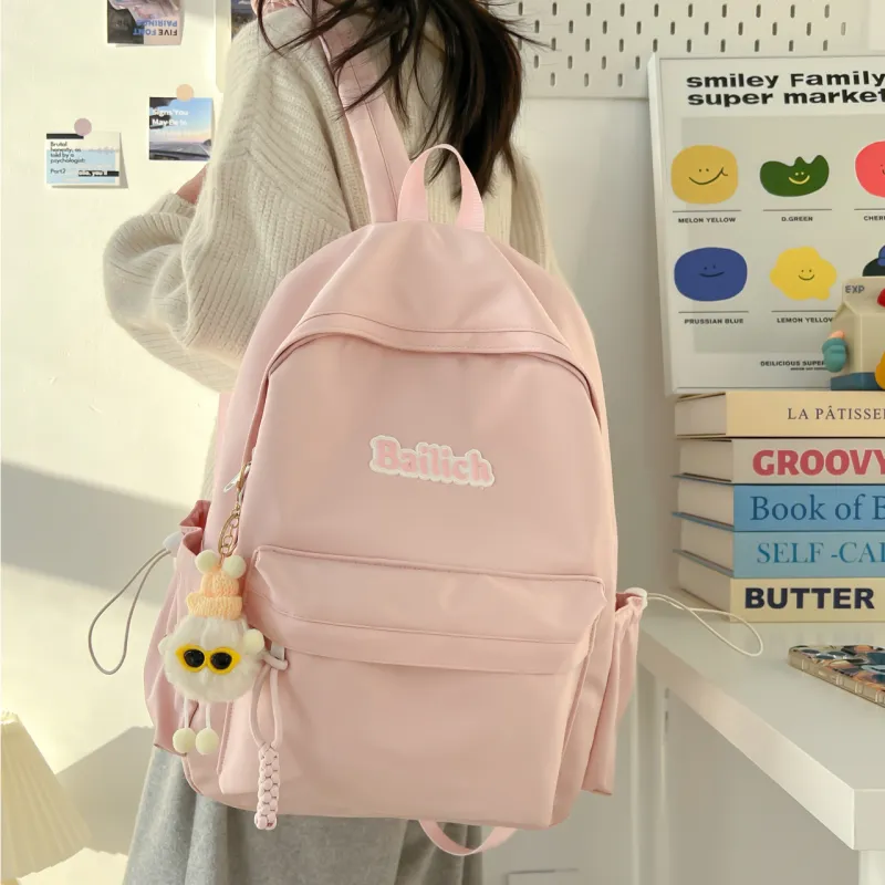 BAODIDAISHU Composite Cloth Backpack Regular Unisex Multicolor-1