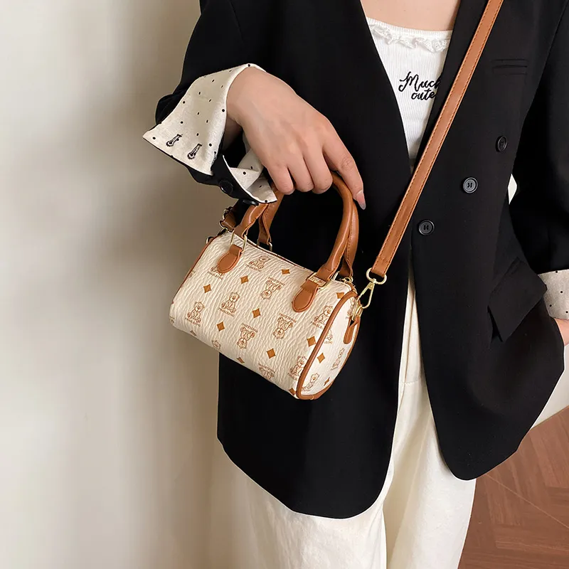 BAODIDAISHU PU Shoulder Bag, Crossbody Bag, Handbag Regular Women's Ivory/Pink/Brown/Pink-2