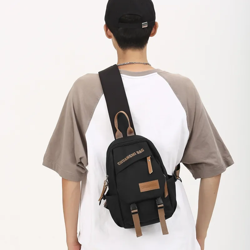 BAODIDAISHU Nylon Fabric Shoulder Bag Crossbody Bag Sling Bags Regular Unisex White Black Khaki Green-6