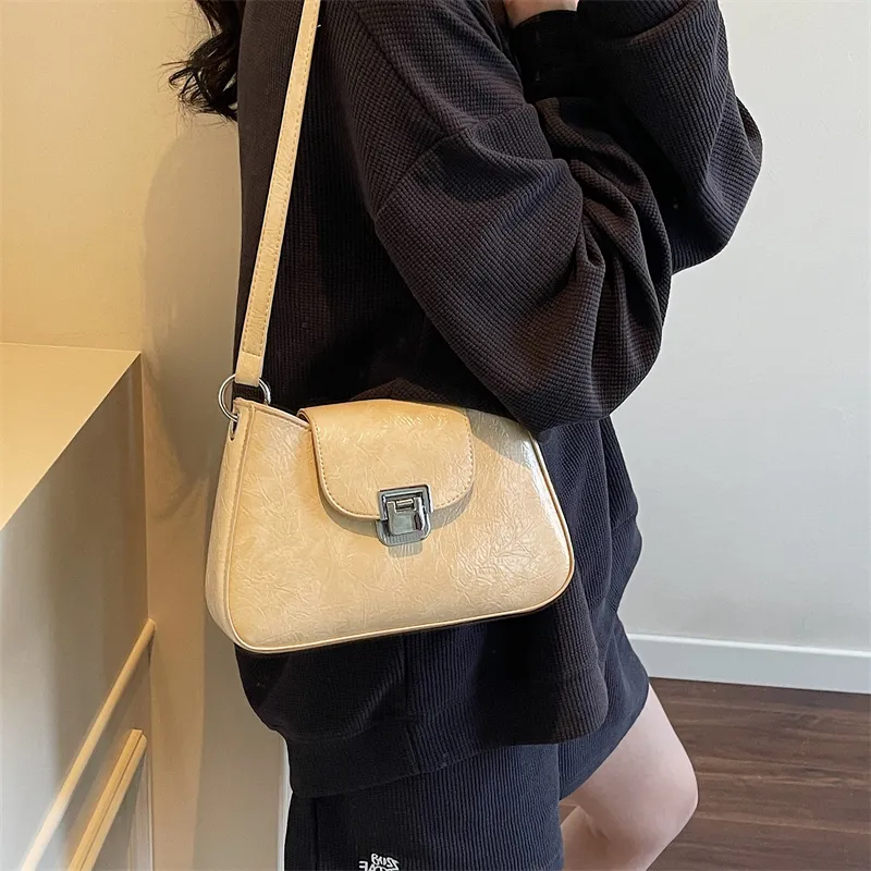 BAODIDAISHU PU Underarm Shoulder Bag Regular Women's White/Black/Yellow/Pink-13