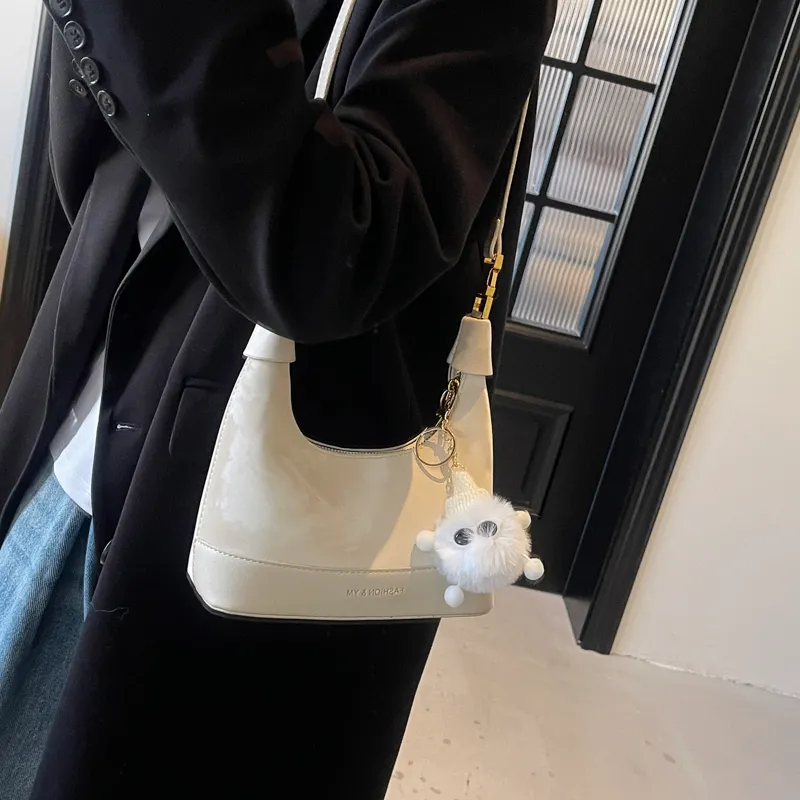 BAODIDAISHU PU Handbags Shoulder Bag Crossbody Bag Regular Women's Ecru/Black/Brown/Pink-5