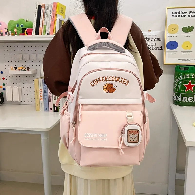 BAODIDAISHU Nylon Backpack Computer Backpack Unisex Multicolor-9
