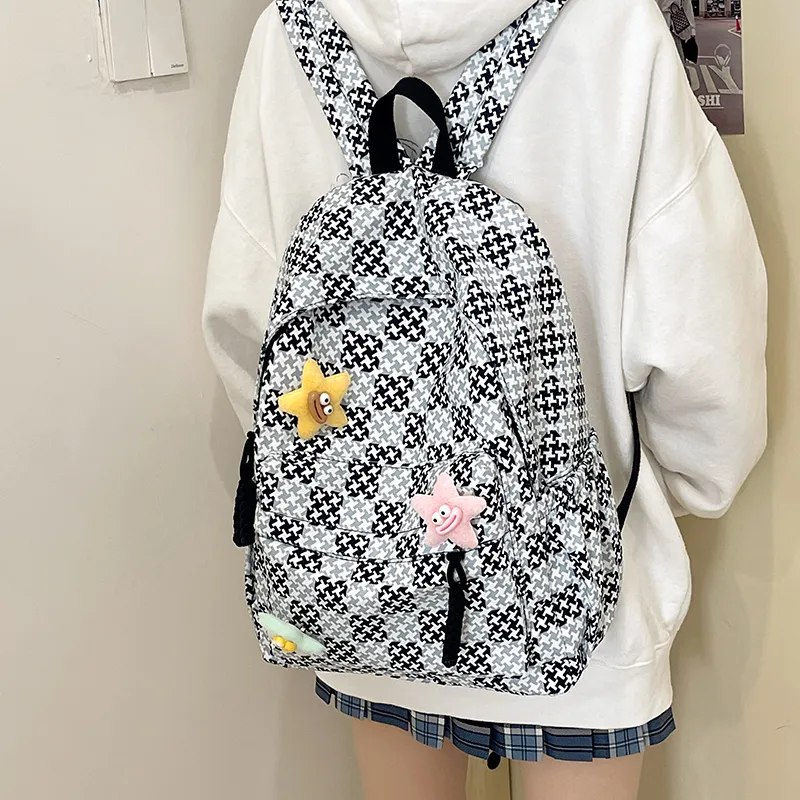 BAODIDAISHU Nylon Backpack Laptop Bags Backpacks Regular Women's Multicolor-2