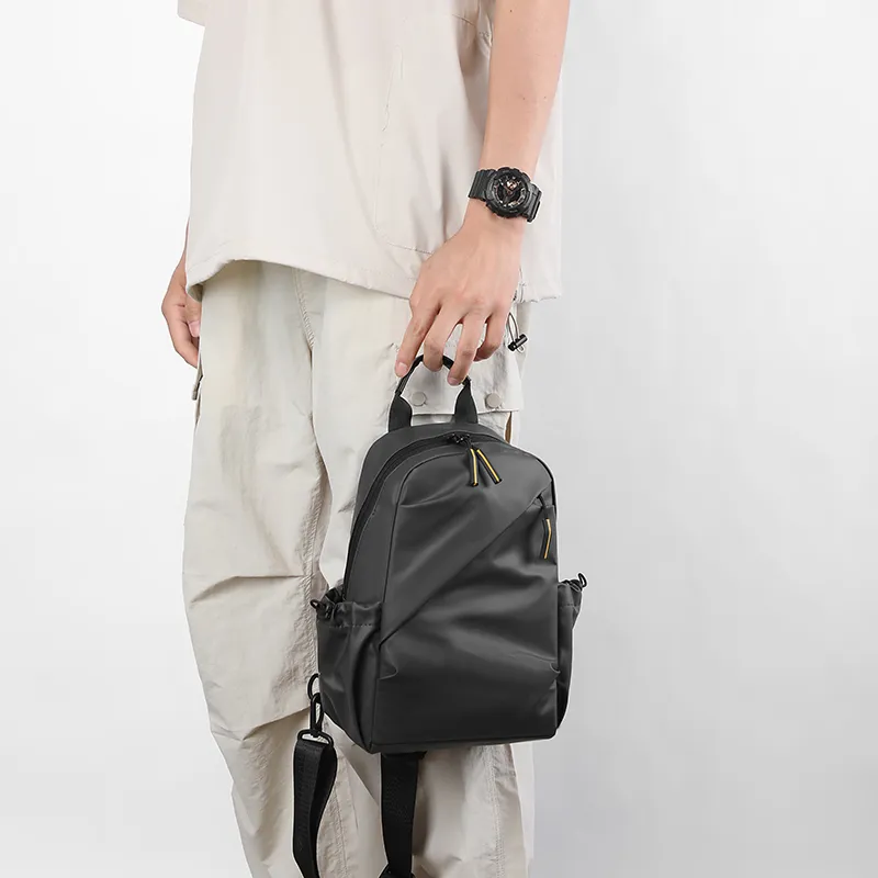 BAODIDAISHU PU Shoulder Bags Sling Bags Regular Men's Gray/Black/Blue-2