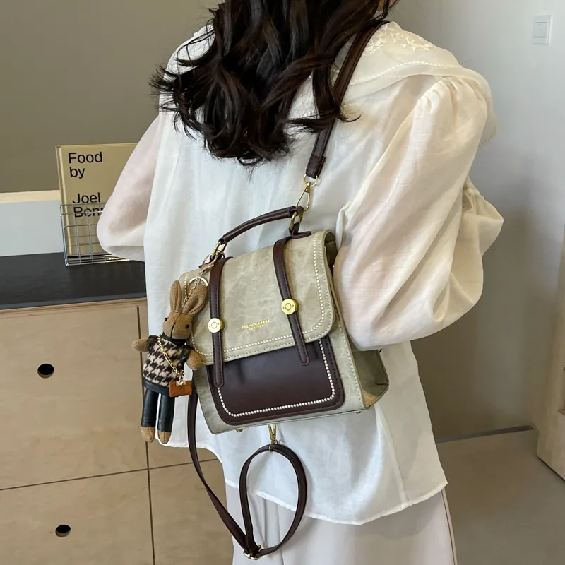 HCXK PU Backpack Regular Women's Multicolor-21