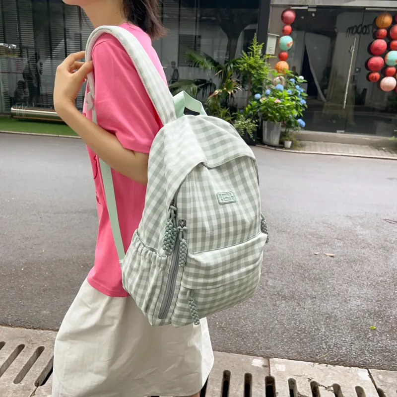 BAODIDAISHU Nylon Fabric Backpack Laptop Bag Backpack Regular Women's Black/Yellow/Green/Blue/Pink-9