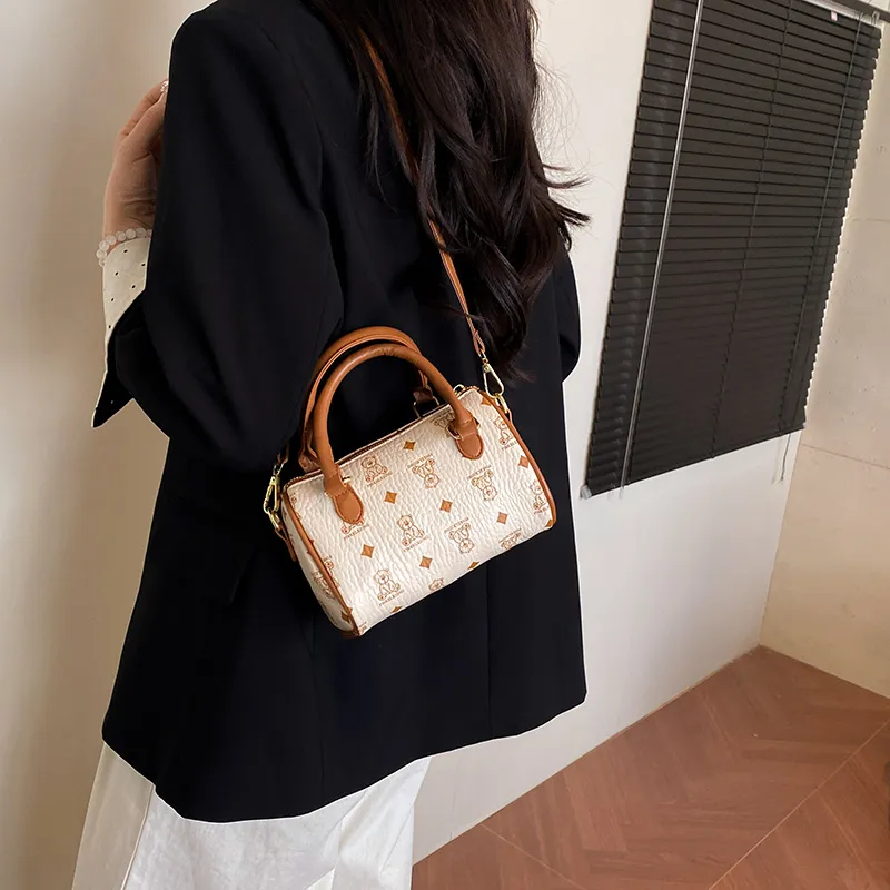 BAODIDAISHU PU Shoulder Bag, Crossbody Bag, Handbag Regular Women's Ivory/Pink/Brown/Pink-4
