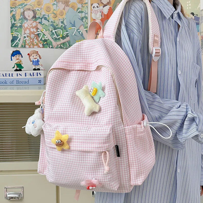 BAODIDAISHU Nylon Backpack Regular Women's Multicolor-23