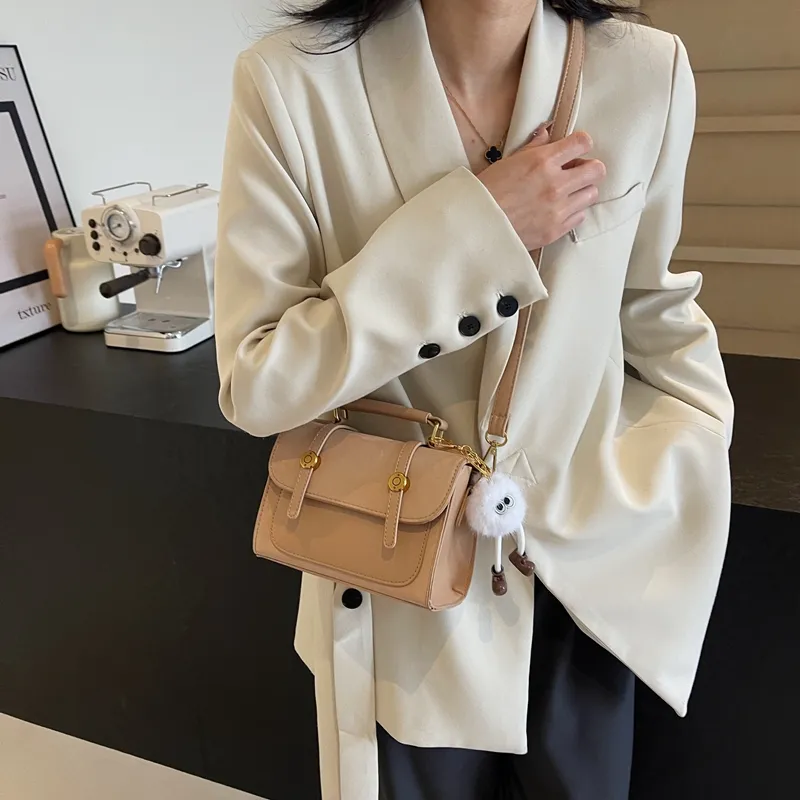 BAODIDAISHU PU Crossbody Bag Regular Women's Black Pink Khaki Ecru-30
