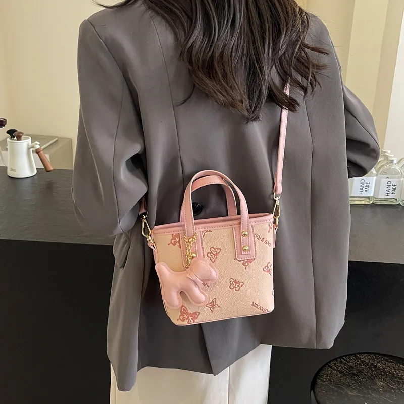 HCXK PU Crossbody Bag Regular Women's Ecru/Black/Blue/Pink-24