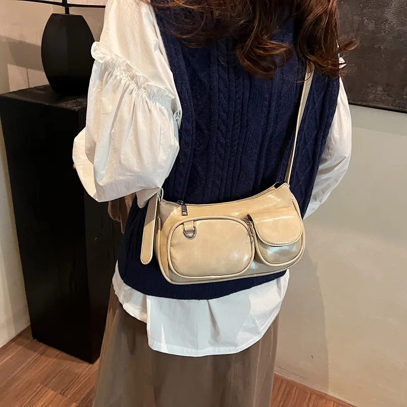 BAODIDAISHU PU Commute Shoulder Bag Crossbody Bag Medium Size Women's Multicolor-18