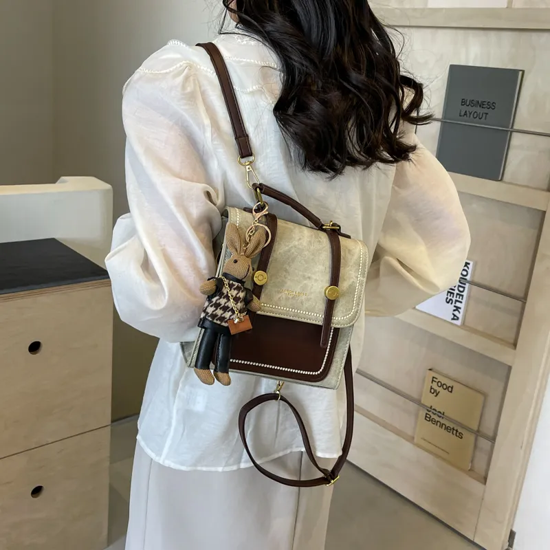 HCXK PU Backpack Regular Women's Multicolor-24
