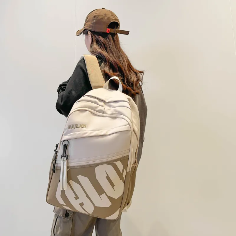 BAODIDAISHU Nylon Laptop Backpack Regular Unisex Multicolor-1