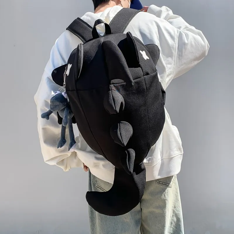 BAODIDAISHU Nylon Backpack Laptop Backpack Regular Unisex Gray/Black/White-16