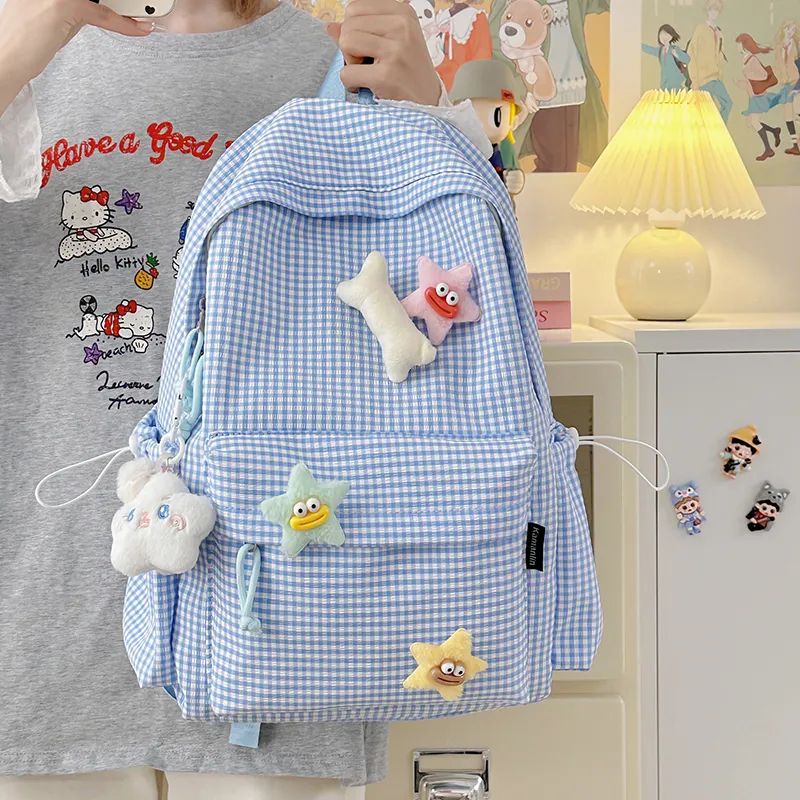 BAODIDAISHU Nylon Backpack Regular Women's Multicolor-19