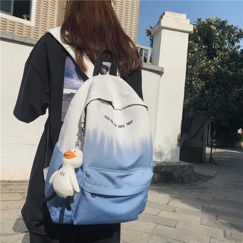 BAODIDAISHU Canvas Backpack Regular Unisex Gray/Khaki/Green/Blue-14