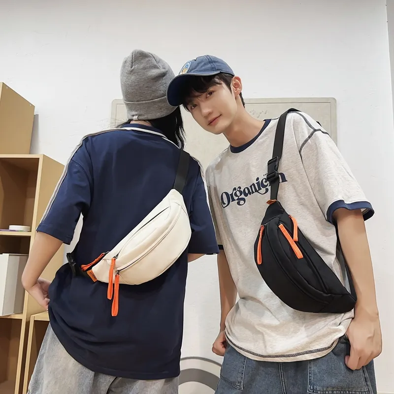 BAODIDAISHU Nylon One Shoulder Sling Bag Cell Phone Pouch Unisex Multicolor-3