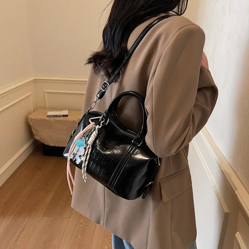 BAODIDAISHU PU Shoulder Bag, Crossbody Bag Regular Women's Brown/White/Black/Pink-10