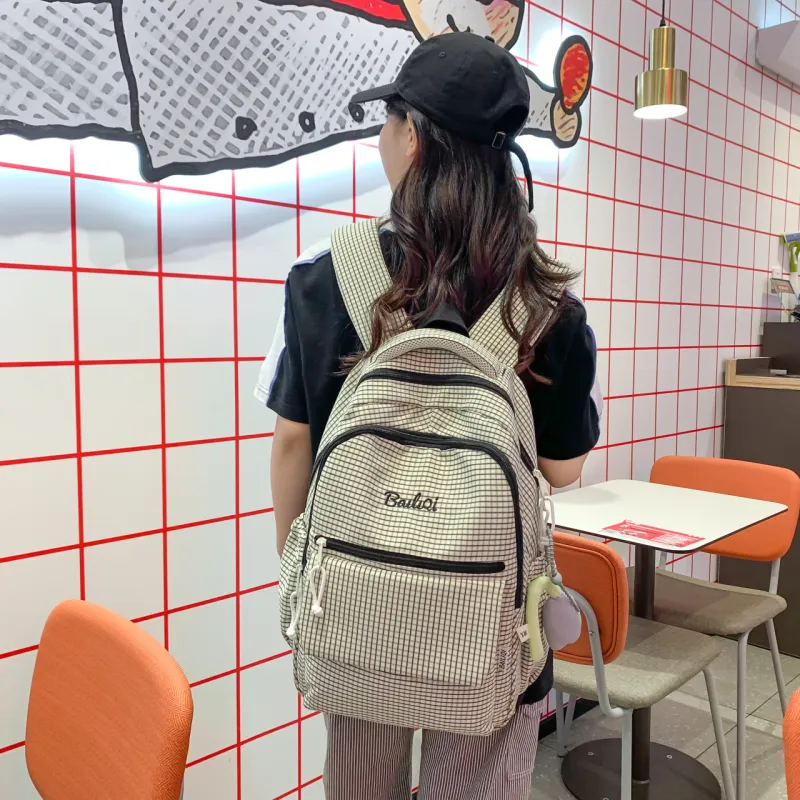 BAODIDAISHU Nylon Backpack Regular Women's Black/Green/Blue/Brown-4
