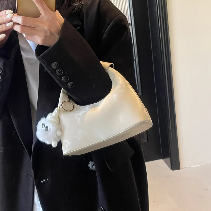 BAODIDAISHU PU Handbags Shoulder Bag Crossbody Bag Regular Women's Ecru/Black/Brown/Pink-2