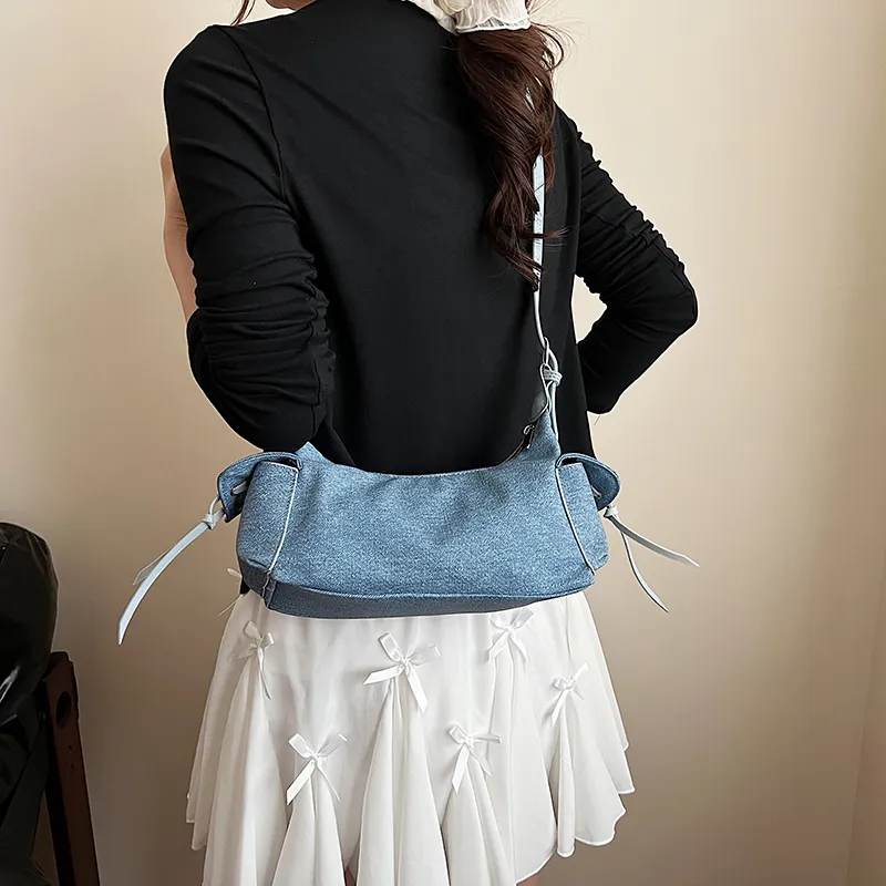 BAODIDAISHU PU Shoulder Bag Regular Women's White/Silver/Blue/Yellow/Red/Black/Denim Blue-44