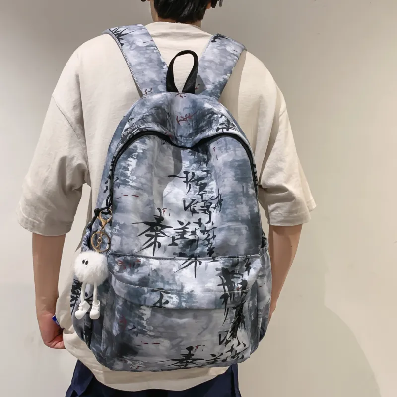 BAODIDAISHU Nylon Backpack Regular Unisex Multicolor-20