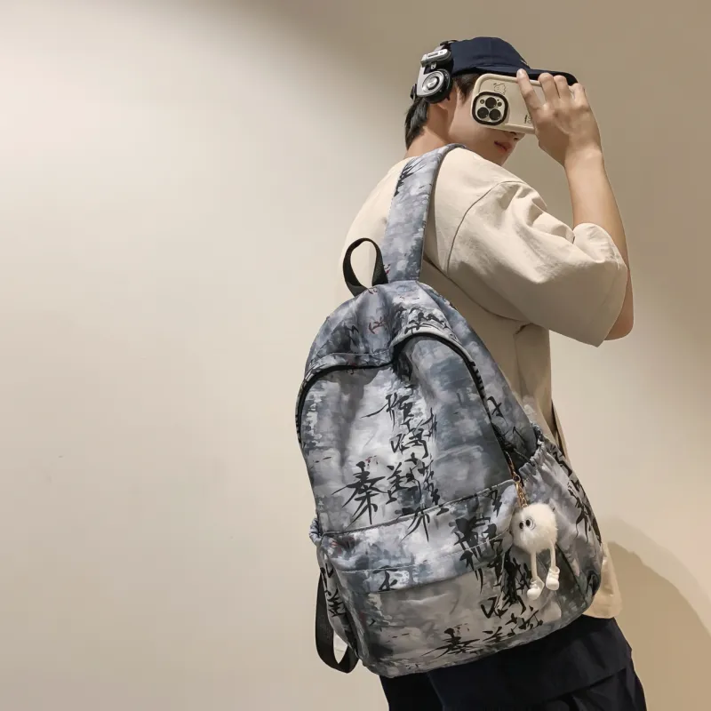 BAODIDAISHU Nylon Backpack Regular Unisex Multicolor-8