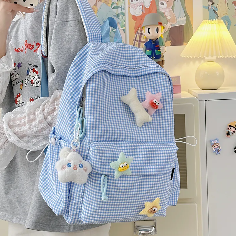 BAODIDAISHU Nylon Backpack Regular Women's Multicolor-17