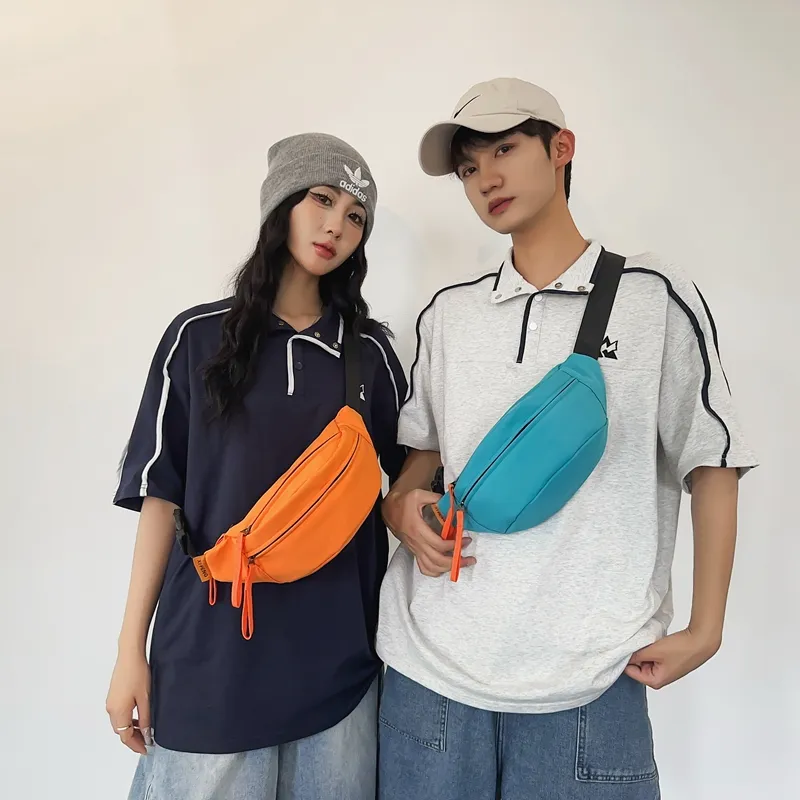 BAODIDAISHU Nylon One Shoulder Sling Bag Cell Phone Pouch Unisex Multicolor-19