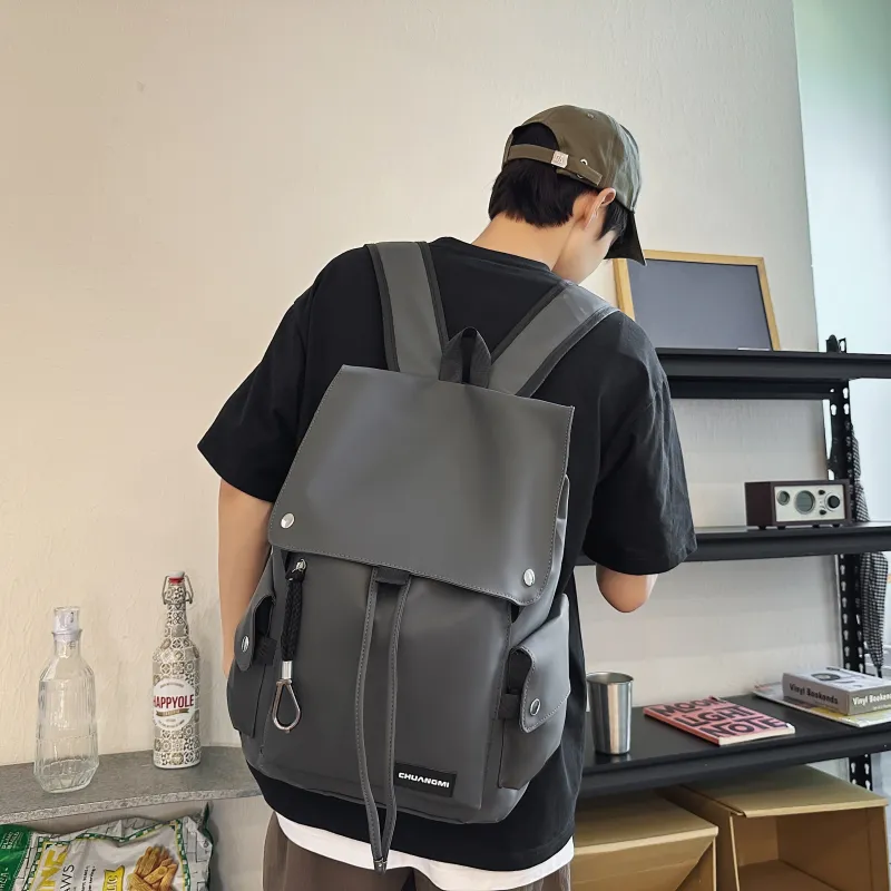 BAODIDAISHU Oxford Backpack Unisex Gray, Black, Red, Green-2