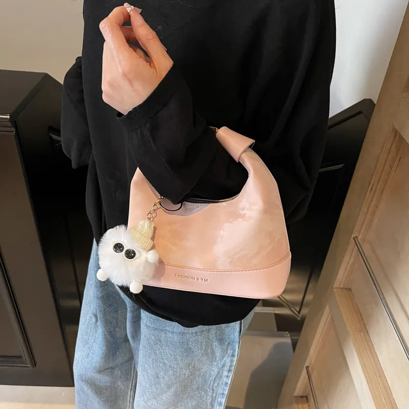 BAODIDAISHU PU Handbags Shoulder Bag Crossbody Bag Regular Women's Ecru/Black/Brown/Pink-21