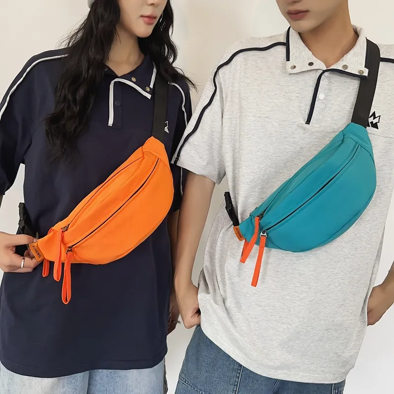 BAODIDAISHU Nylon One Shoulder Sling Bag Cell Phone Pouch Unisex Multicolor-18