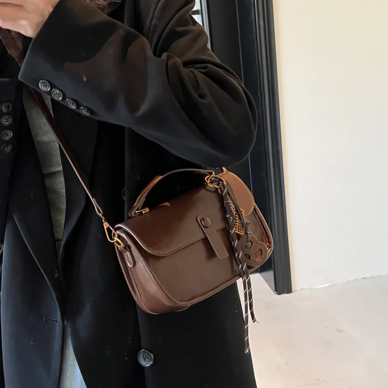 BAODIDAISHU PU Handbags Shoulder Bag Crossbody Bag Women's Coffee/Brown/White/Black-1