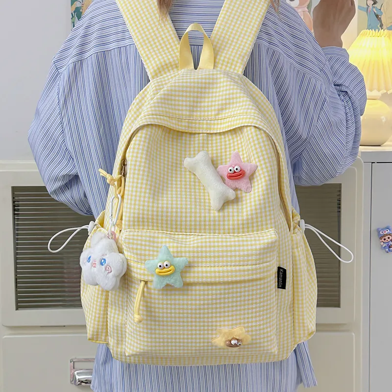 BAODIDAISHU Nylon Backpack Regular Women's Multicolor-2