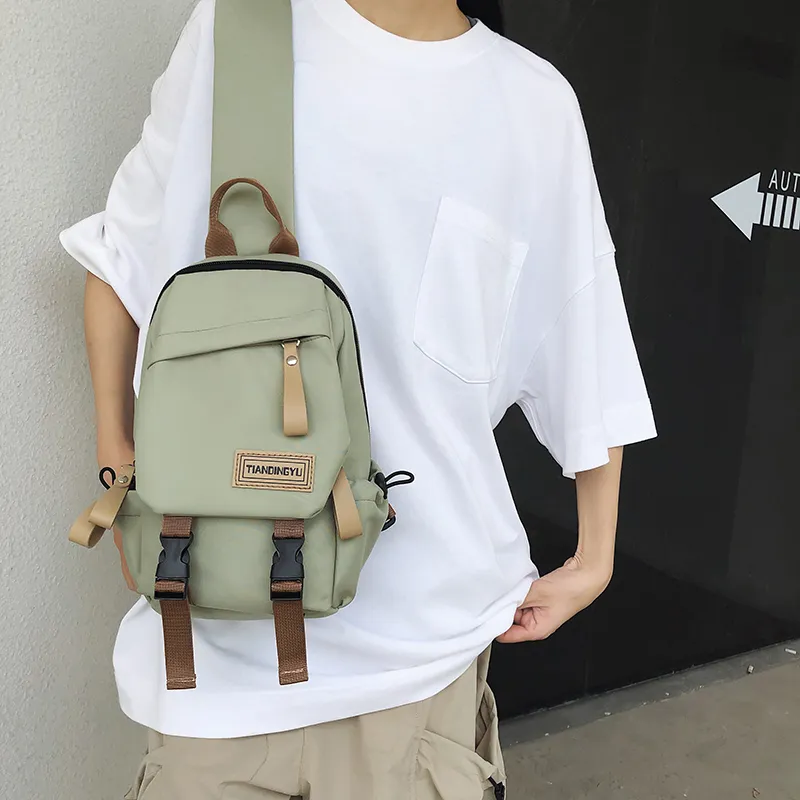 BAODIDAISHU Nylon Crossbody Bags Sling Bags Regular Unisex White/Black/Khaki/Green-15