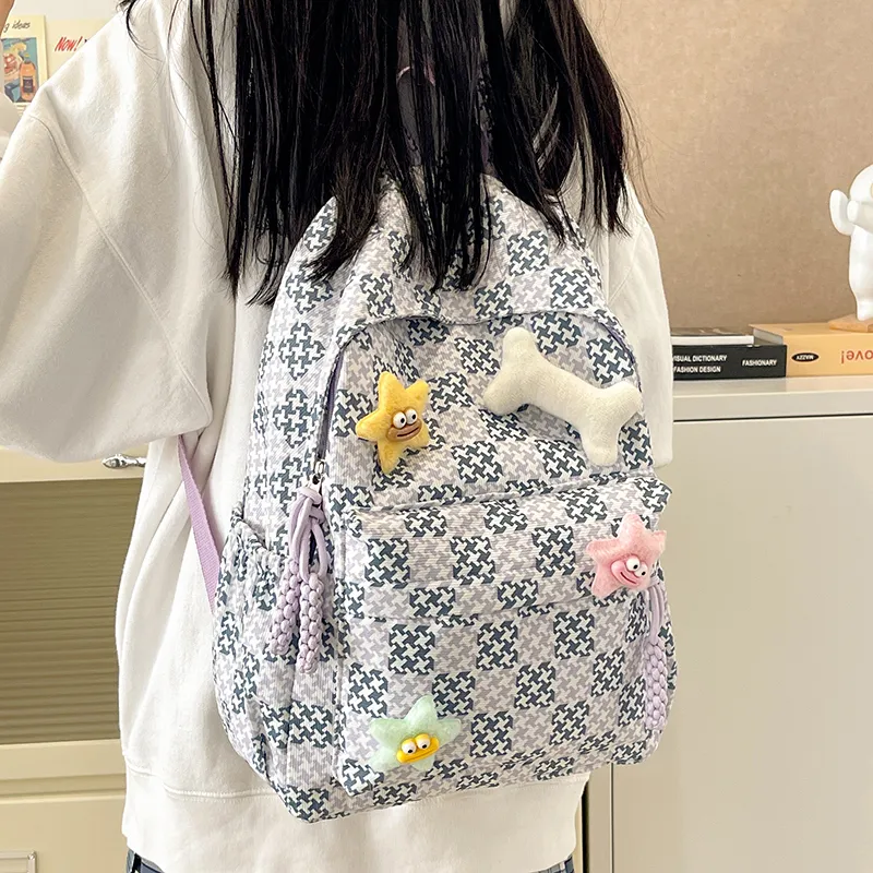 BAODIDAISHU Nylon Backpack Laptop Bags Backpacks Regular Women's Multicolor-7