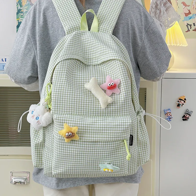 BAODIDAISHU Nylon Backpack Regular Women's Multicolor-9