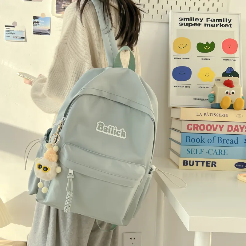 BAODIDAISHU Composite Cloth Backpack Regular Unisex Multicolor-15