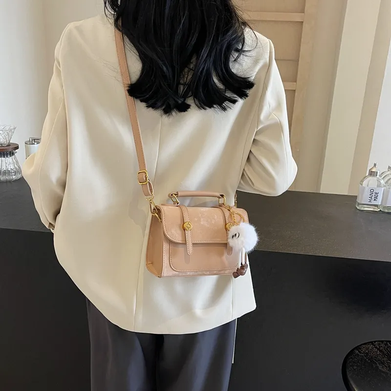 BAODIDAISHU PU Crossbody Bag Regular Women's Black Pink Khaki Ecru-28