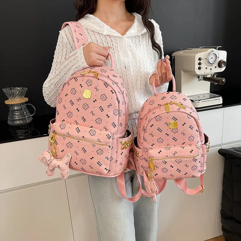 BAODIDAISHU PU Backpack Women's Pink/Beige/Yellow/Ecru/Brown-10