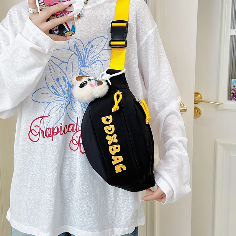 BAODIDAISHU Nylon Sling Bag Unisex Multicolor-6